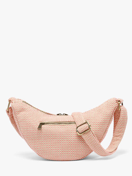 Shoulder Bag Tressage Cotton Hindbag Pink tressage TS other view 4