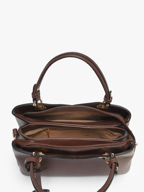 Satchel Saffiano Miniprix Brown saffiano M9431 other view 1