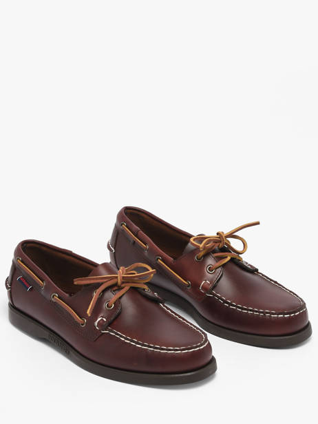 Boat Shoes In Leather Sebago Brown men 70000G0 other view 1