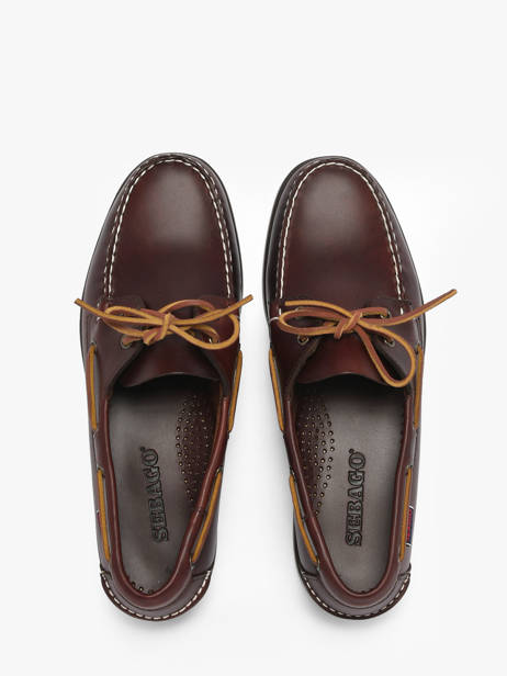 Boat Shoes In Leather Sebago Brown men 70000G0 other view 3