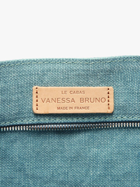 Small Cabas Linnen And Sequins Vanessa bruno Blue cabas lin 31V40435 other view 2
