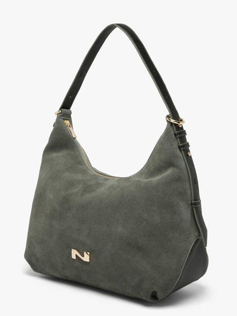 Suede Leather Carrie Shoulder Bag Nathan baume Green vogue 1 other view 1