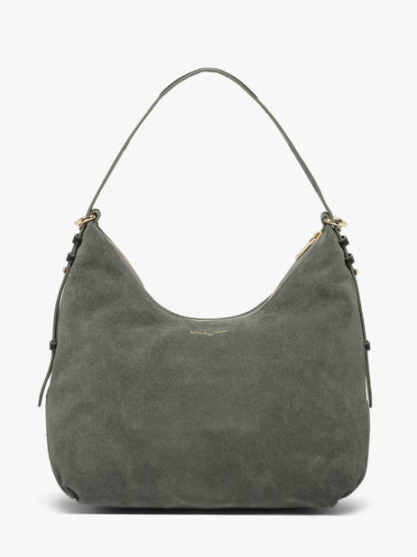 Suede Leather Carrie Shoulder Bag Nathan baume Green vogue 1 other view 4