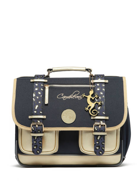 Wheeled Schoolbag 2 Compartments Cameleon Blue vintage fantasy PBVGCA35 other view 7