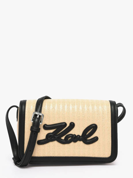 Backpack K Signature Polyurethane Karl lagerfeld Beige k signature B2W30089