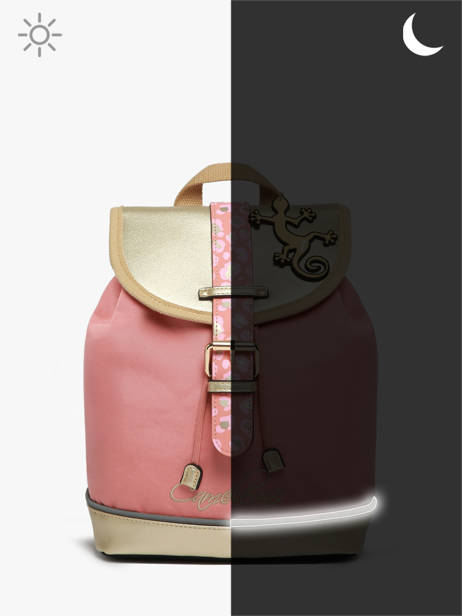 Sac à Dos 1 Compartiment Cameleon Pink vintage fantasy PBVGSD25 other view 7