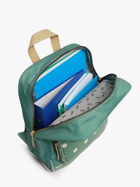 1 Compartment Backpack Cameleon Green vintage fantasy PBVGSD33 other view 3