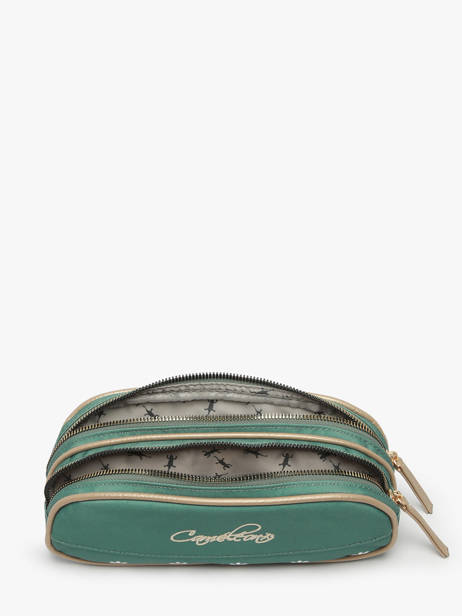 Pencil Case 2 Compartments Cameleon Green vintage fantasy PBVGTROU other view 1