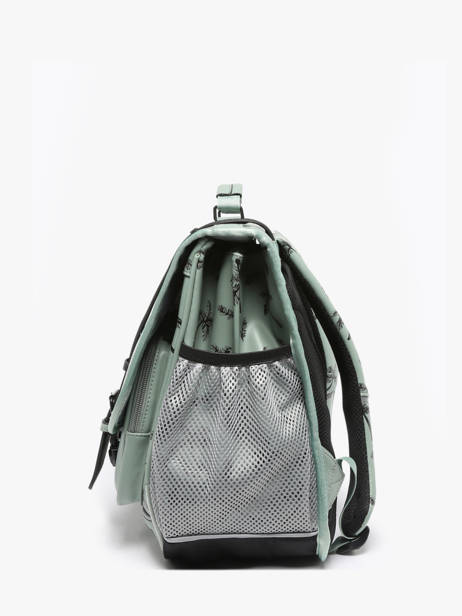 3-compartment Satchel Cameleon Green vintage north PBVWCA41 other view 2