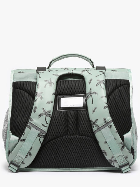 3-compartment Satchel Cameleon Green vintage north PBVWCA41 other view 4