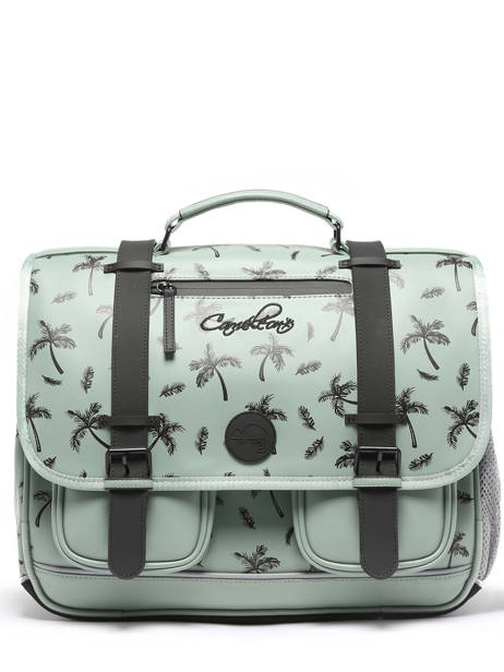 3-compartment Satchel Cameleon Green vintage north PBVWCA41 other view 6