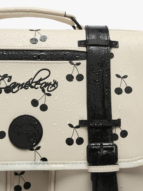 3-compartment Satchel Cameleon Beige vintage north PBVWCA41 other view 6