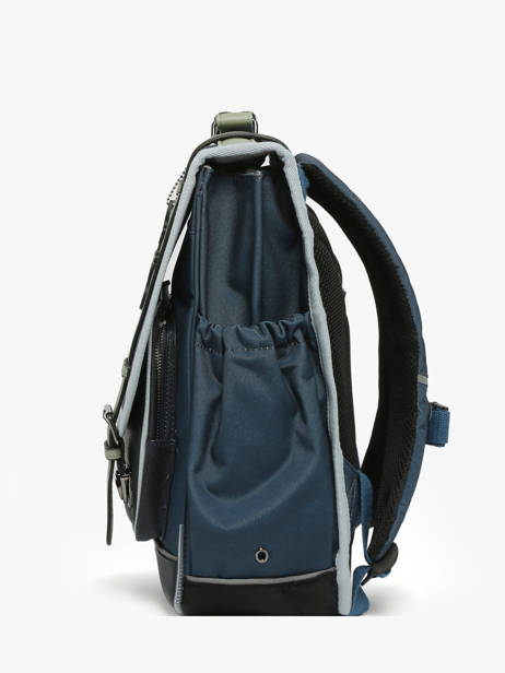 2-compartment Backpack Cameleon Blue vintage urban PBVBSD39 other view 2