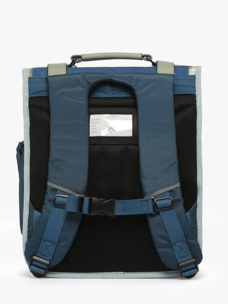 2-compartment Backpack Cameleon Blue vintage urban PBVBSD39 other view 4