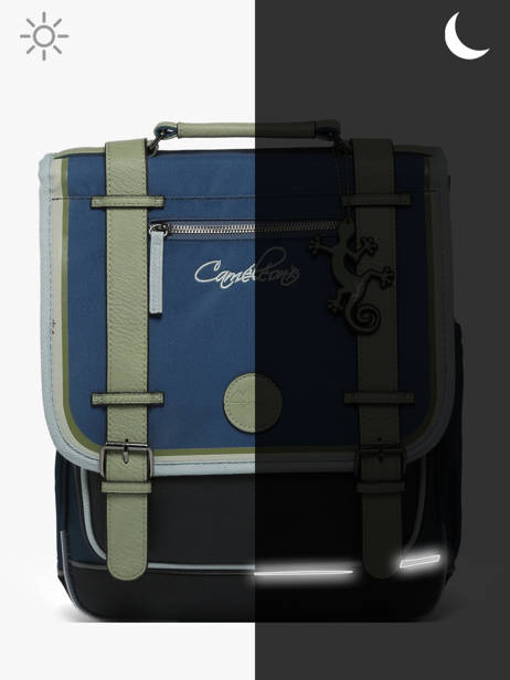 2-compartment Backpack Cameleon Blue vintage urban PBVBSD39 other view 8