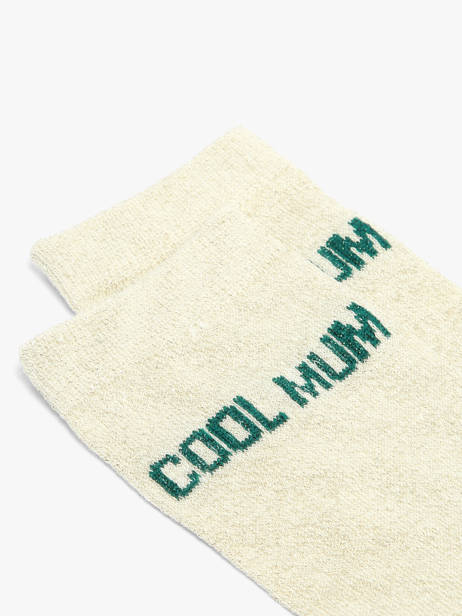 Women's Socks Lurex Heart Pieces Beige socks women 17159116 other view 1