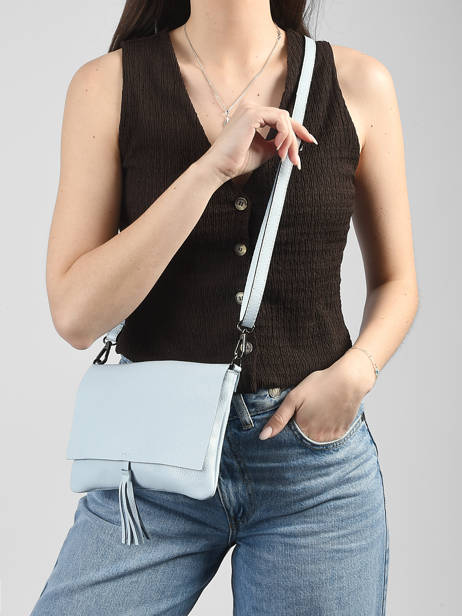 Crossbody Bag Caviar Leather Milano Blue caviar CA22112 other view 1