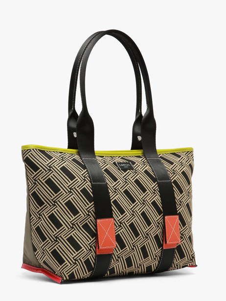 Medium Mistral Rollable Tote Bag Nylon And Leather Lancel Multicolor mistral A13997 other view 1