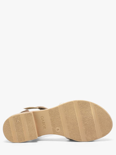 Sandals In Leather Gabor White women 61 other view 4