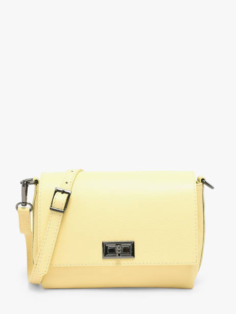 Sac Bandoulière Caviar Cuir Milano Jaune caviar CA24061