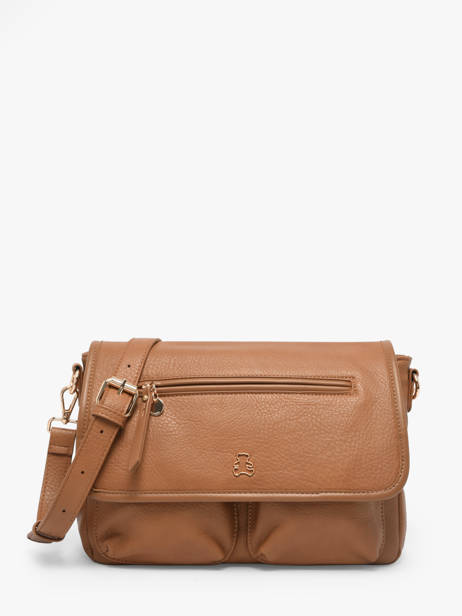 Shoulder Bag Zip Lulu castagnette Brown zip ALENA