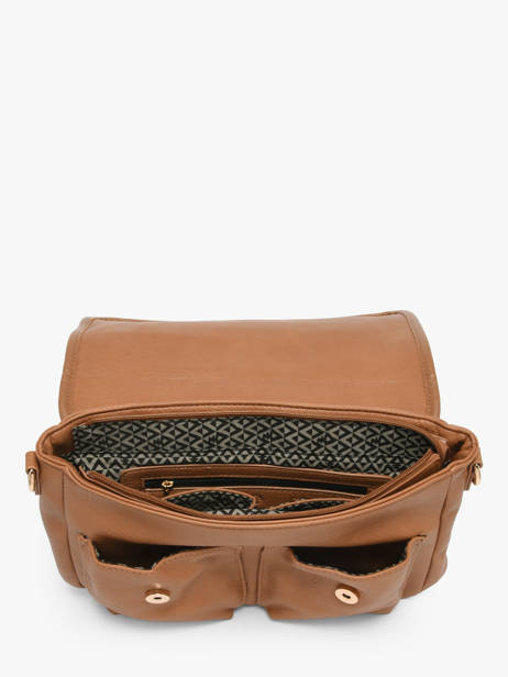 Shoulder Bag Zip Lulu castagnette Brown zip ALENA other view 2