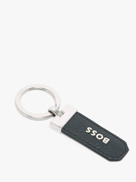 Leather Grained Keychain Hugo boss Blue grained HAK416N other view 1