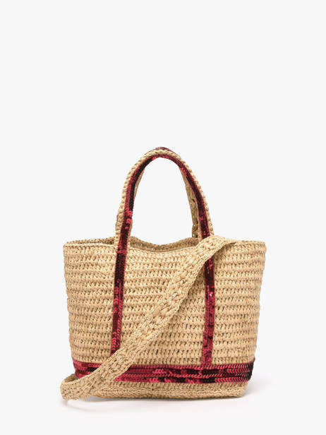 Crossbody Bag Baby Cabas Raffia Sequins Vanessa bruno Beige cabas raphia 64V40410 other view 3