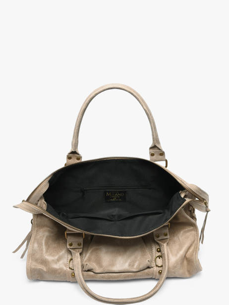 A4 Size Shoulder Bag Spazzolato Leather Milano Brown spazzolato SP24095 other view 2