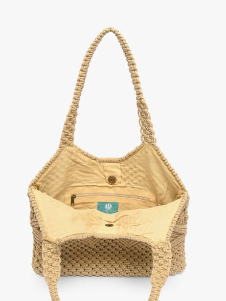 Shoulder Bag Estival Cotton Le voyage en panier Beige estival PM941 other view 3