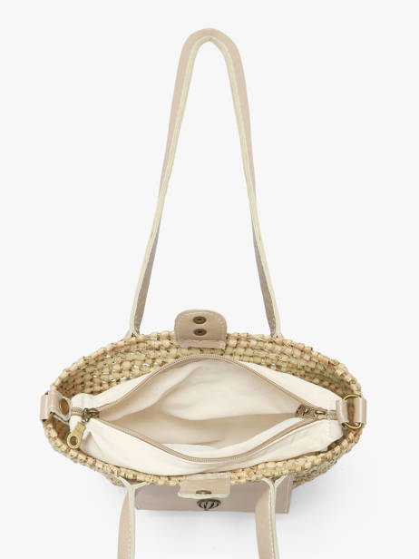 Sac Porté épaule Estival Le voyage en panier Beige estival PM946 vue secondaire 3