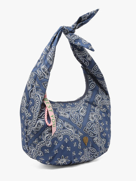 Shoulder Bag Bandana Cotton Le voyage en panier Blue bandana PM970 other view 2
