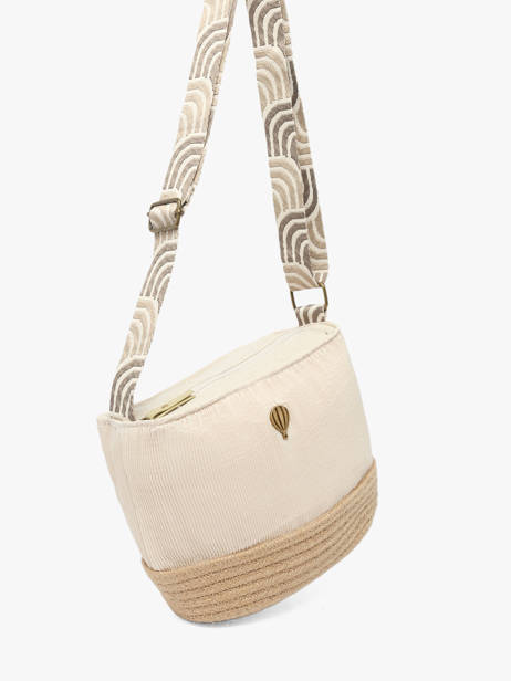 Shoulder Bag Tissee Le voyage en panier Beige tissee PM924 other view 1