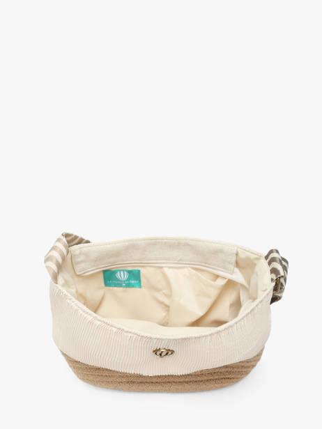Shoulder Bag Tissee Le voyage en panier Beige tissee PM924 other view 2