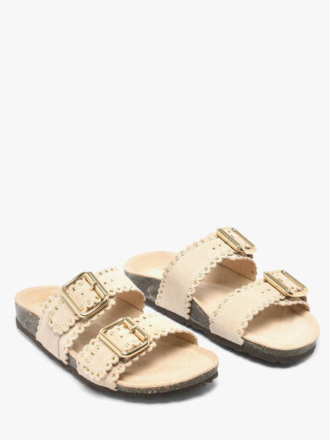 Mules Avec Brides En Cuir Semerdjian Beige women ARIANNA vue secondaire 1
