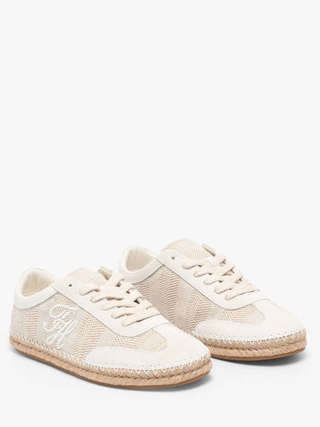 Espadrilles In Leather Tommy hilfiger Beige accessoires 91080GH other view 1
