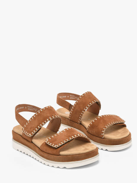 Sandals In Leather Remonte Brown accessoires 22 other view 1