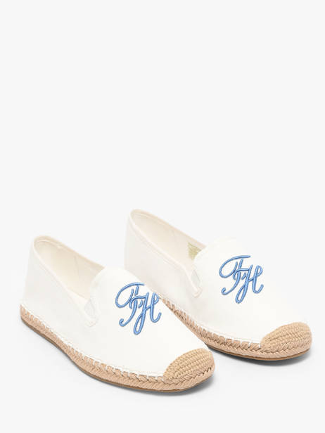 Espadrilles In Leather Tommy hilfiger White accessoires 9240YBL other view 1