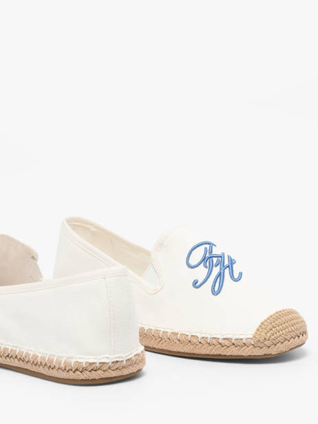 Espadrilles In Leather Tommy hilfiger White accessoires 9240YBL other view 2