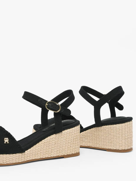 Sandals In Leather Tommy hilfiger Black accessoires 9470BDS other view 1