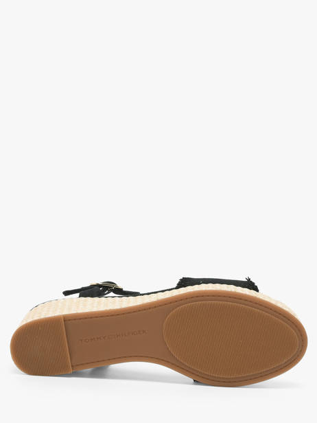 Sandals In Leather Tommy hilfiger Black accessoires 9470BDS other view 3