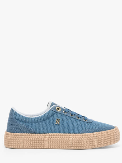 Sneakers In Leather Tommy hilfiger Blue accessoires 91730G3