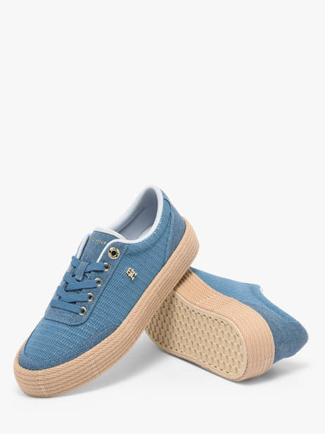 Sneakers In Leather Tommy hilfiger Blue accessoires 91730G3 other view 2