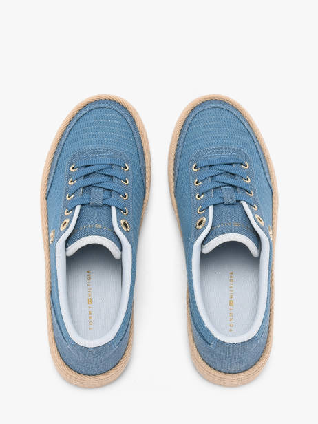 Sneakers In Leather Tommy hilfiger Blue accessoires 91730G3 other view 3