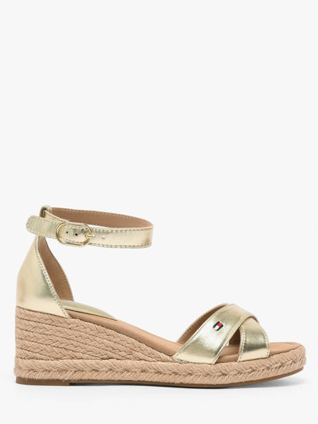 Sandals In Leather Tommy hilfiger Gold accessoires 93330HS