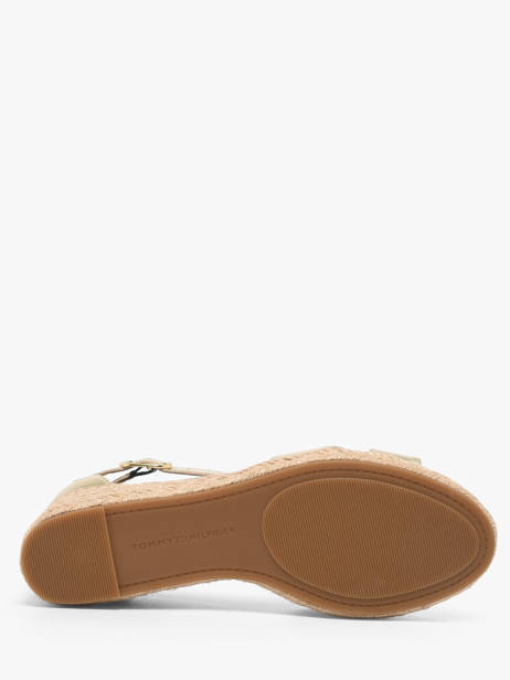 Sandals In Leather Tommy hilfiger Gold accessoires 93330HS other view 4