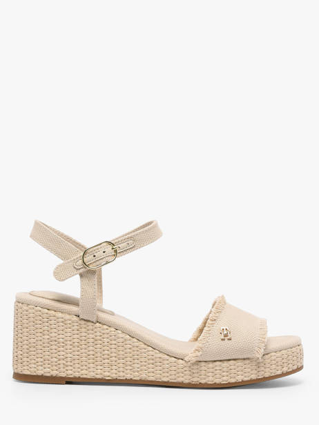 Sandals In Leather Tommy hilfiger Beige accessoires 9470ACI
