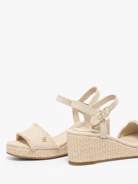 Sandals In Leather Tommy hilfiger Beige accessoires 9470ACI other view 2