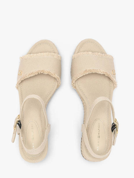 Sandals In Leather Tommy hilfiger Beige accessoires 9470ACI other view 3