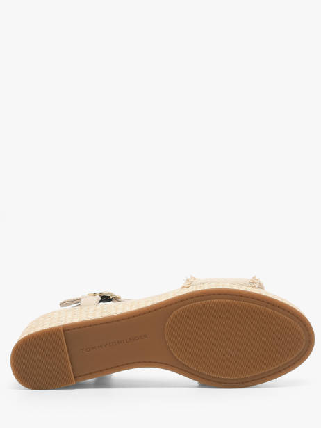 Sandals In Leather Tommy hilfiger Beige accessoires 9470ACI other view 4